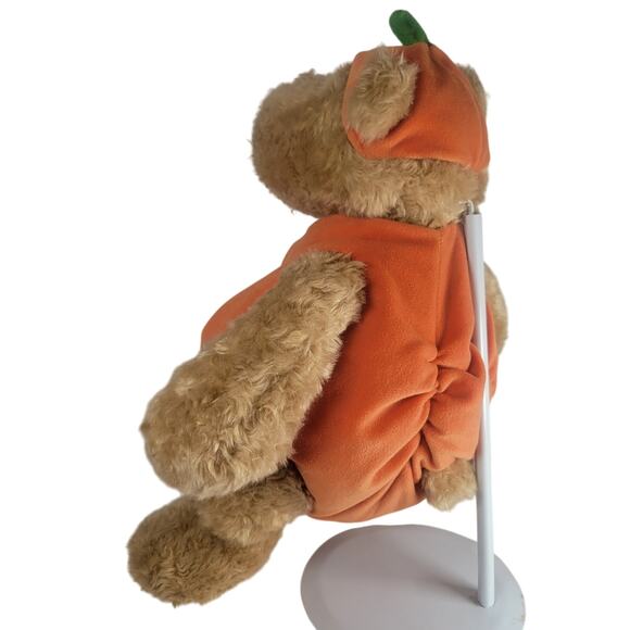 Halloween Pumpkin Bear Plush Stuffed Animal Brown Tan 16" Pottery Barn RARE - Picture 12 of 13
